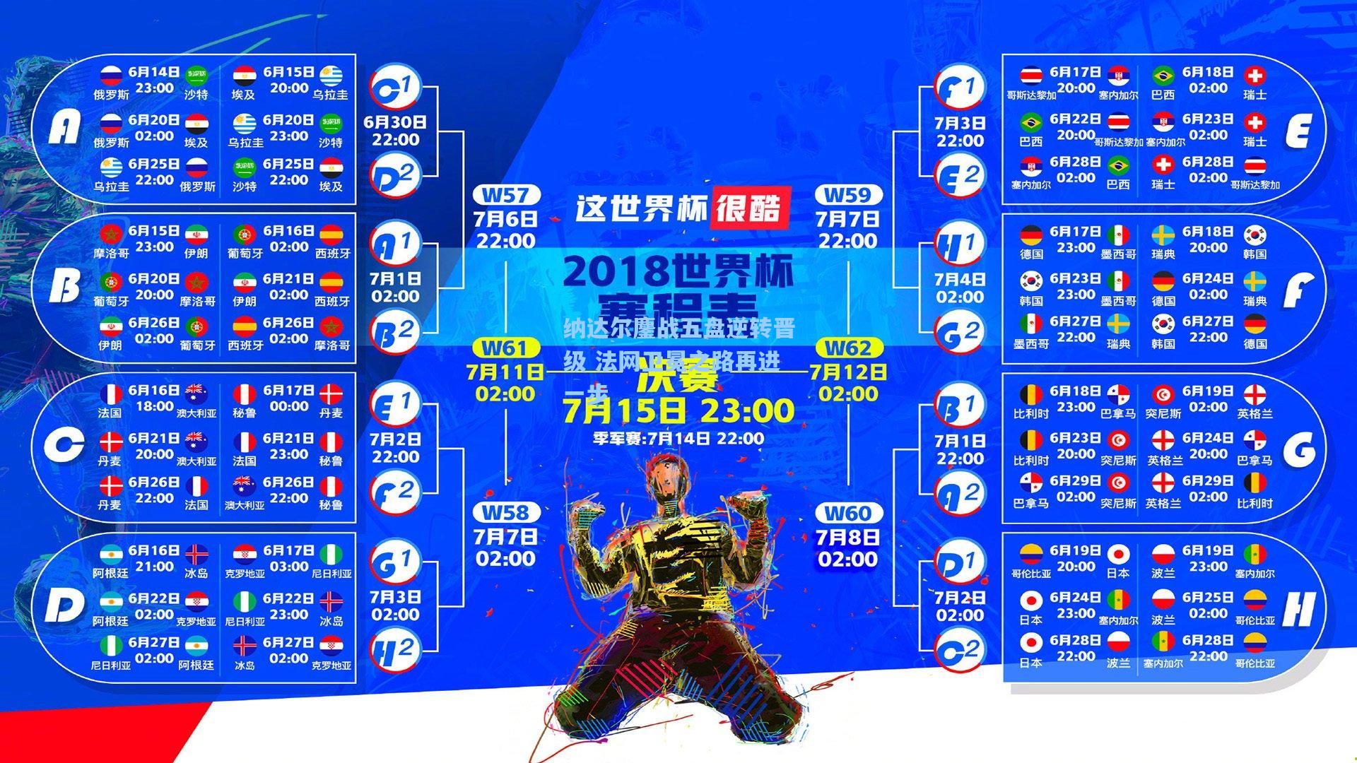 纳达尔鏖战五盘逆转晋级 法网卫冕之路再进一步